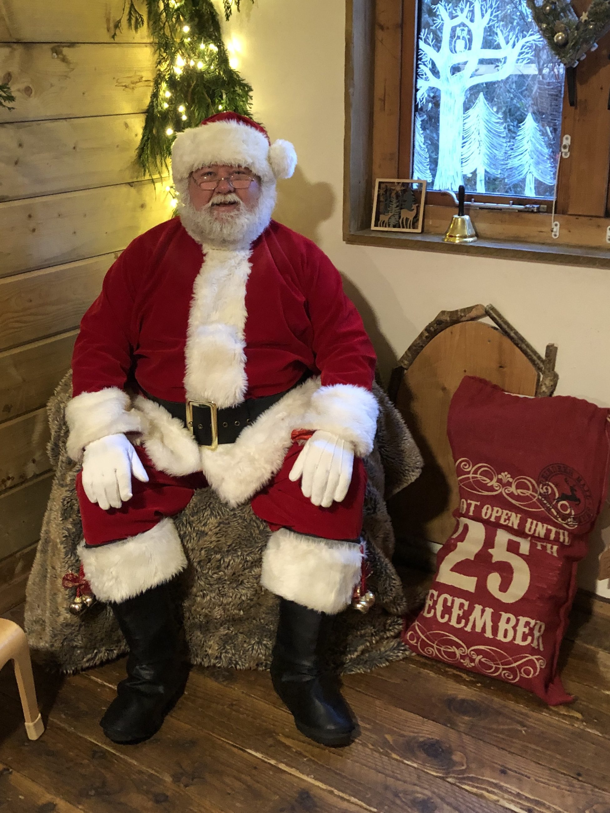 Santa Visited First Steps' Nature Steps Cabin - First Steps Cornwall